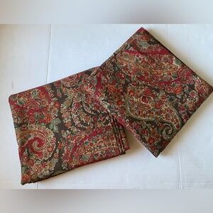 2 Pottery Barn Carrie Light blocking  Curtain Panel  Red Brown 50x108 NWOT